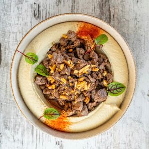 HOMMOS WITH MEAT
